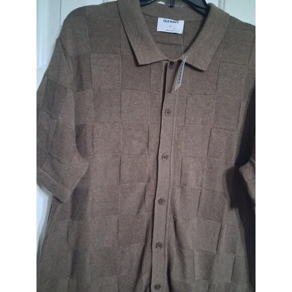 NWT Men's Old Navy Taupe Short Sleeve Sweater Size XL - Picture 5 of 7